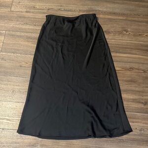 a new day Black Midi Skirt